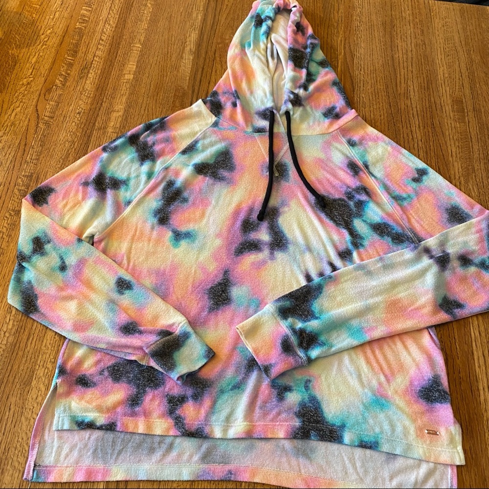 VS PINK Cozy Oversized Tie-dye Pullover